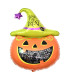 Mylar Halloween Pumpkin Trick or Treat SuperShape h34" 1pc