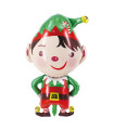 Mylar Santa Claus Elf SuperShape h39" pack 1zp