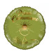 Mylar First Communion Olive Green Round K-Green 18" 1pc