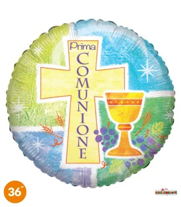 Mylar First Communion Round SuperShape 36" 1pc