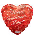 Mylar Happy Valentine's Day Hearts Heart SuperShape 36" 1pc