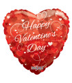Mylar Happy Valentine's Day Hearts Heart SuperShape 36" 1pc