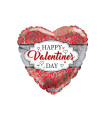 Mylar Happy Valentine's Day Heart 18" 1pc