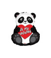 Mylar Be My Valentine Panda h18" 1pc