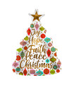 Mylar Christmas Tree White SuperShape h36" 1pc