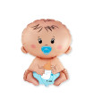 Mylar Baby Sitting with SuperShape Pacifier h26" 1pc