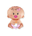 Mylar Girl Seat with Pacifier SuperShape h26" 1pc
