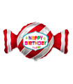 Mylar Happy Birthday Candy SuperShape w36" 1pc