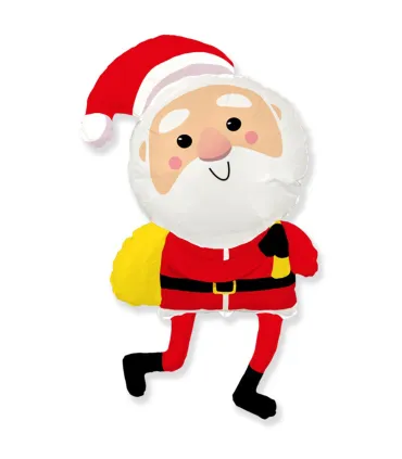 Mylar Santa Claus Happy SuperShape h44" 1pc