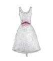 Mylar SuperShape Wedding Dress h46" 1pc