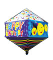 Mylar Happy Birthday Smile Cube Diamond 29" 1pc