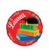 Mylar Graduation Red Round 18" 1pc