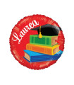 Mylar Graduation Red Round 18" 1pc