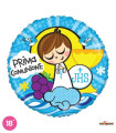 Mylar First Communion Lui Celeste Round 18" 1pc
