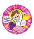 Mylar First Communion Lei Pink Round 18" 1pc