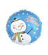 Mylar Snowman Round 18" 1pc