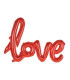 Mylar Love lettering in cursive Red w42" 1pc