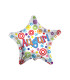 Mylar Star Greeting Card 18" 1pc