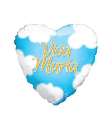Mylar Viva Maria Heart 18" 1pc