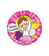 Mylar First Communion Lei Pink Round MiniShape 9" pack 5pcs