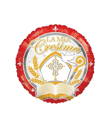 Mylar La Mia Confirmation Round MiniShape 9" pack 5pcs