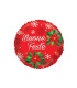 Mylar Happy Holidays Red Round 18" 1pc