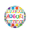 Mylar Greeting Cards with Polka Dots Round 18" 1pc