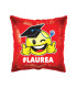 Mylar #Laurea Red Square 18" 1pc