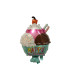Mylar Happy Birthday SuperShape Ice Cream Cup h29" 1pc