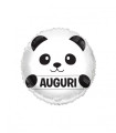Mylar Greeting Panda Round 18" 1pc