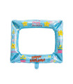 Mylar Celestial Selfie Frame with Stars w23" 1pc