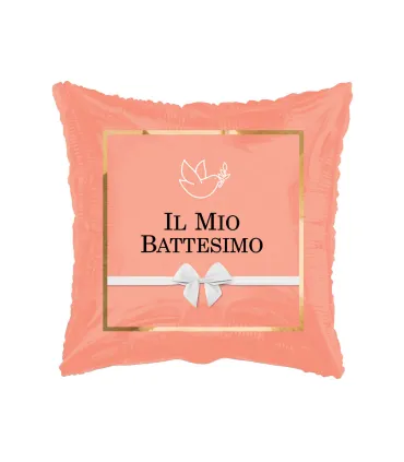 Mylar My Baptism Pink Chic Square 18" 1pc