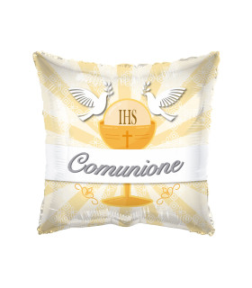 Mylar My First Communion Square 18" 1pc
