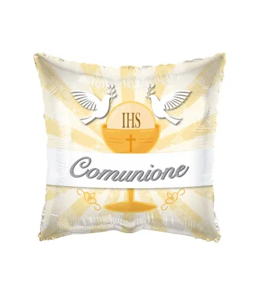 Mylar My First Communion Square 18" 1pc