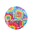 Mylar Happy Name Day Multicolor Round 18" 1pc