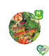 Mylar Happy Birthday T-Rex Round 18" 1pc