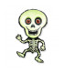 Mylar Skeleton Green SuperShape h40" 1pc