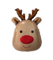 Mylar Christmas Reindeer Face SuperShape h30" 1pc