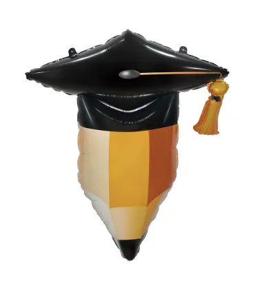 Mylar Graduation Pencil SuperShape h34" 1pc