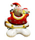Mylar Santa Claus with Standing Sleigh h44" 1pc