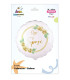 Mylar Today Bride and Groom White Roses Round 18" 1pc