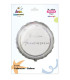 Mylar Happy Anniversary Silver Round 18" 1pc