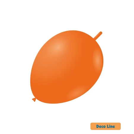11" Linking Mandarin Orange  202 Rocca Decorator Line Latex Balloons bag of 50pcs