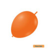 11" Linking Mandarin Orange  202 Rocca Decorator Line Latex Balloons bag of 50pcs