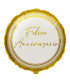 Mylar Happy Anniversary Gold Round 18" 1pc