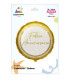 Mylar Happy Anniversary Gold Round 18" 1pc