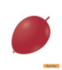 11" Linking Ruby Red 232 Rocca Decorator Line Latex Balloons bag of 50pcs