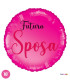 Mylar Fuchsia Bride Round 18" 1pc