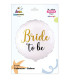 Mylar Bride to Be White Round 18" 1pc