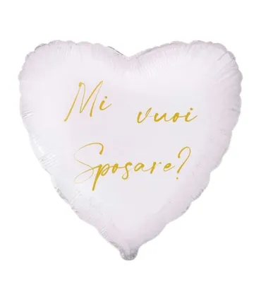 Mylar Will you marry me? Heart 18" 1pc